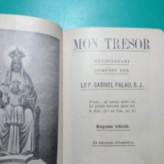 Libros antiguos: MISAL DEVOCIONARI MON TRESOR. 1909.. Lote 146010604