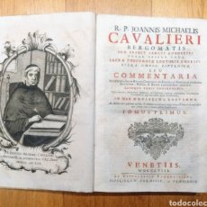 Libros antiguos: LIBRO 1758. JOANNIS MICHAELIS CAVALIERI BERGOMATIS.. Lote 147406446