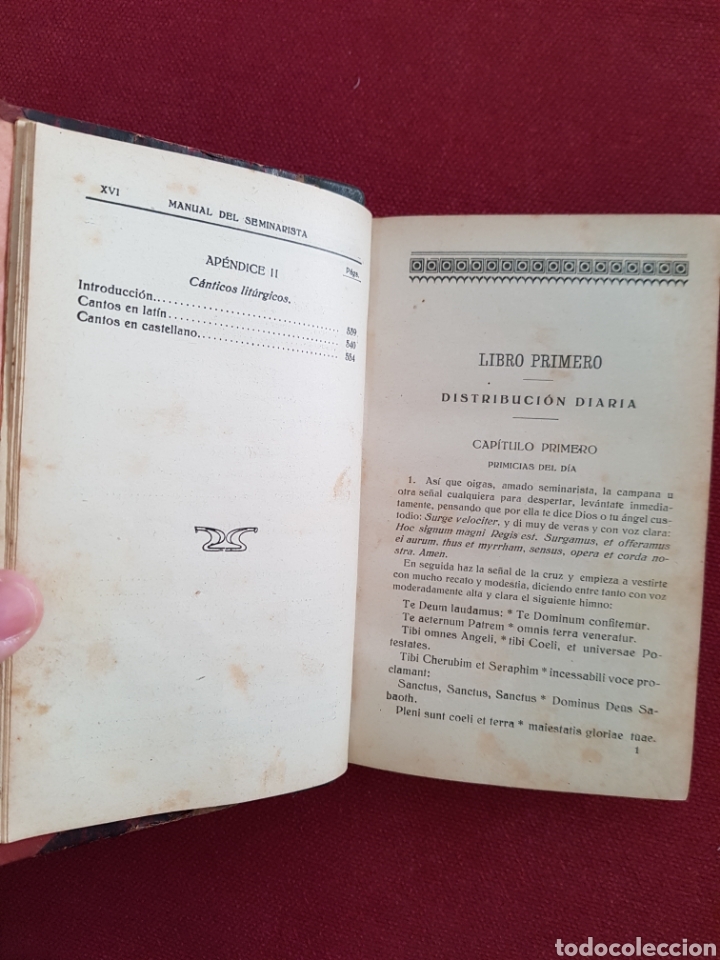 Libros antiguos: Manual del seminarista - Foto 7