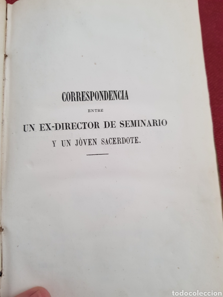 Libros antiguos: Correspondencia... - Foto 1