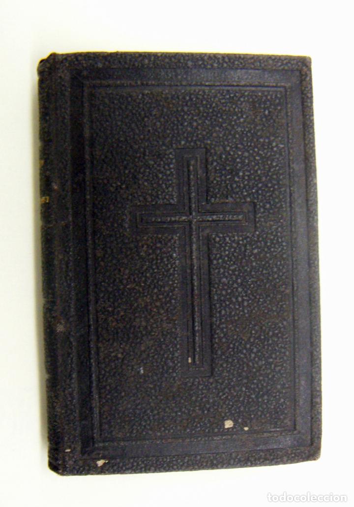 Libros antiguos: Antiguo libro religioso L'imitation De Jesus Christ P. Lallemand