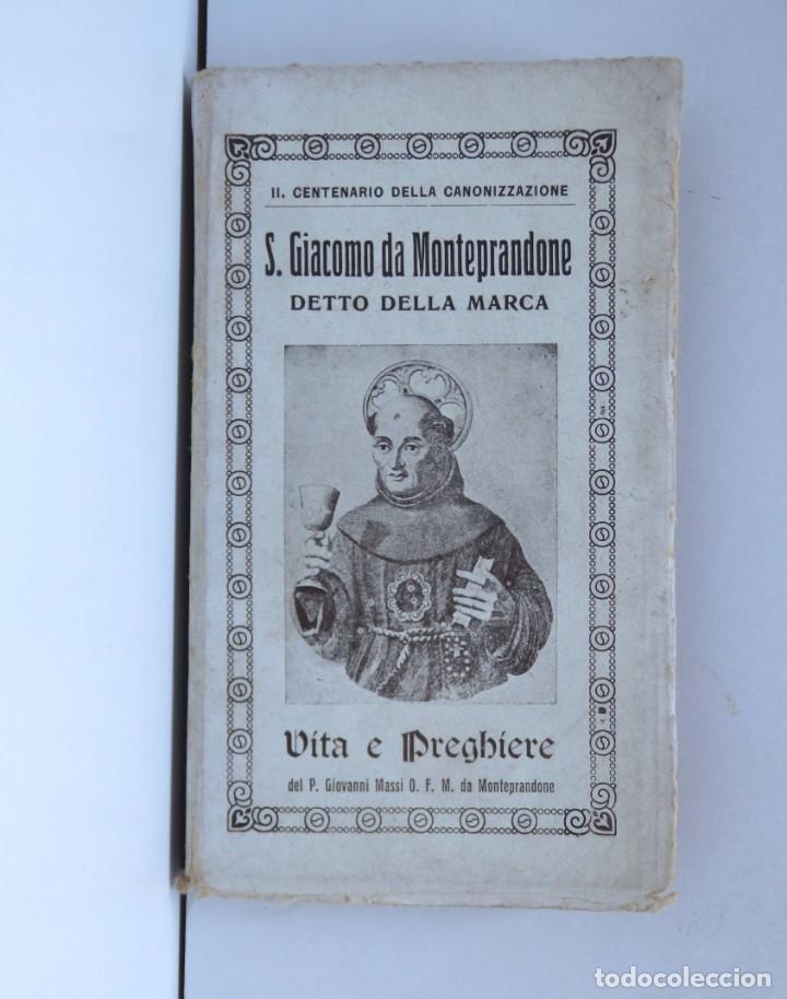 Livros antigos: Compendio de la vita di S. Giacomo da Monteprandone detto della marca