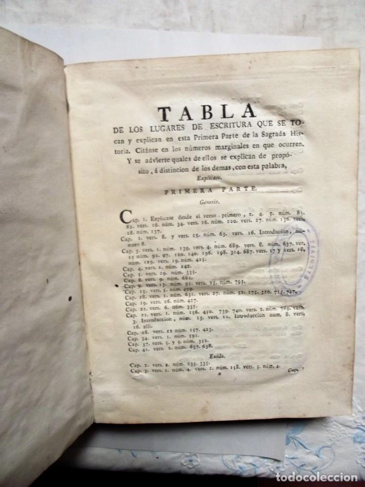 Livros antigos: TABLA DE LOS LUGARES DE ESCRITURA QUE SE TOCAN Y ESPLICAN EN ESTA PRIMERA PARTE DE LA SAGRADA HISTO
