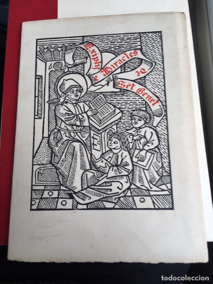 Libros antiguos: Eximplis e miracles Sent Benet - Impresor Oliva - 1910 - Foto 1