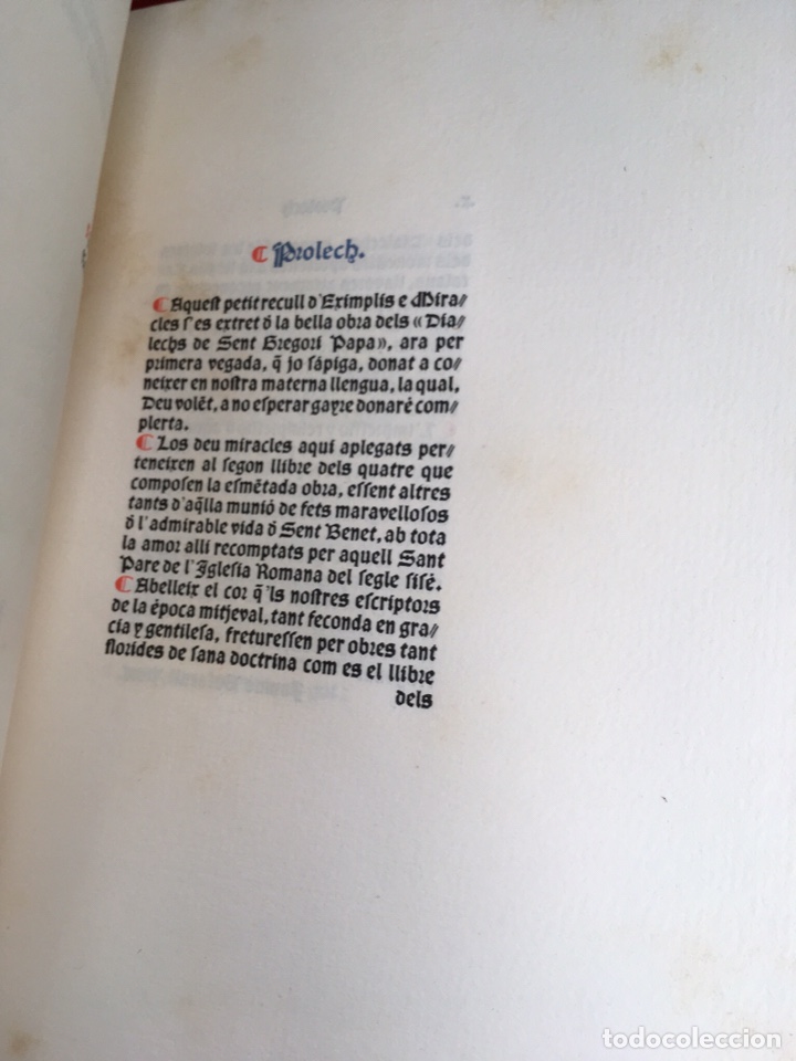 Libros antiguos: Eximplis e miracles Sent Benet - Impresor Oliva - 1910 - Foto 2