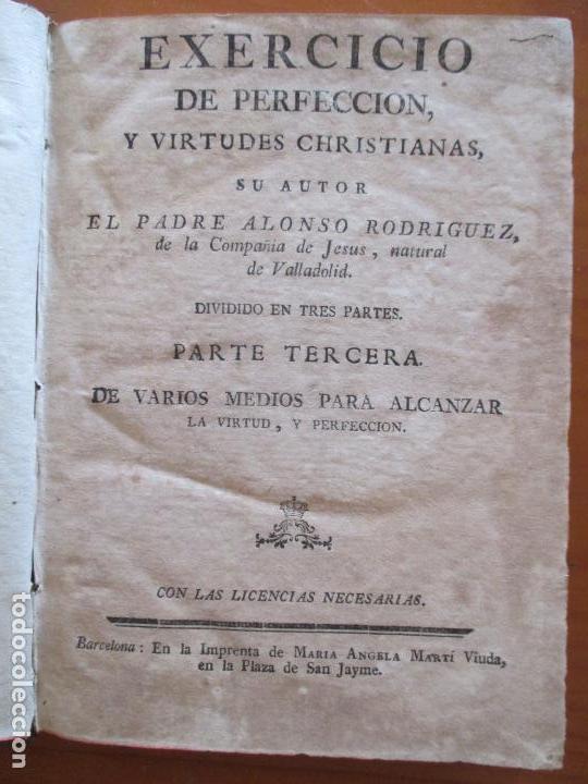 exercicio de perfeccion y virtudes christianas. - Buy Antique books about  religion on todocoleccion