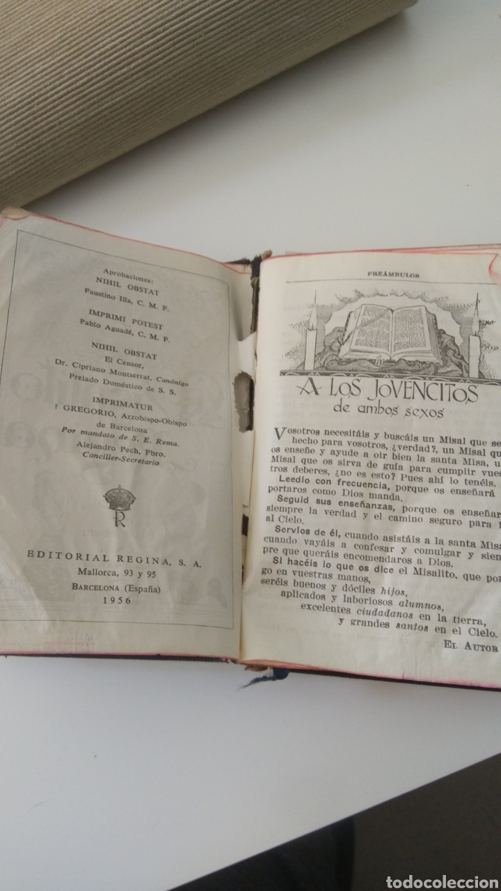 Libros antiguos: Misalito regina - Foto 5