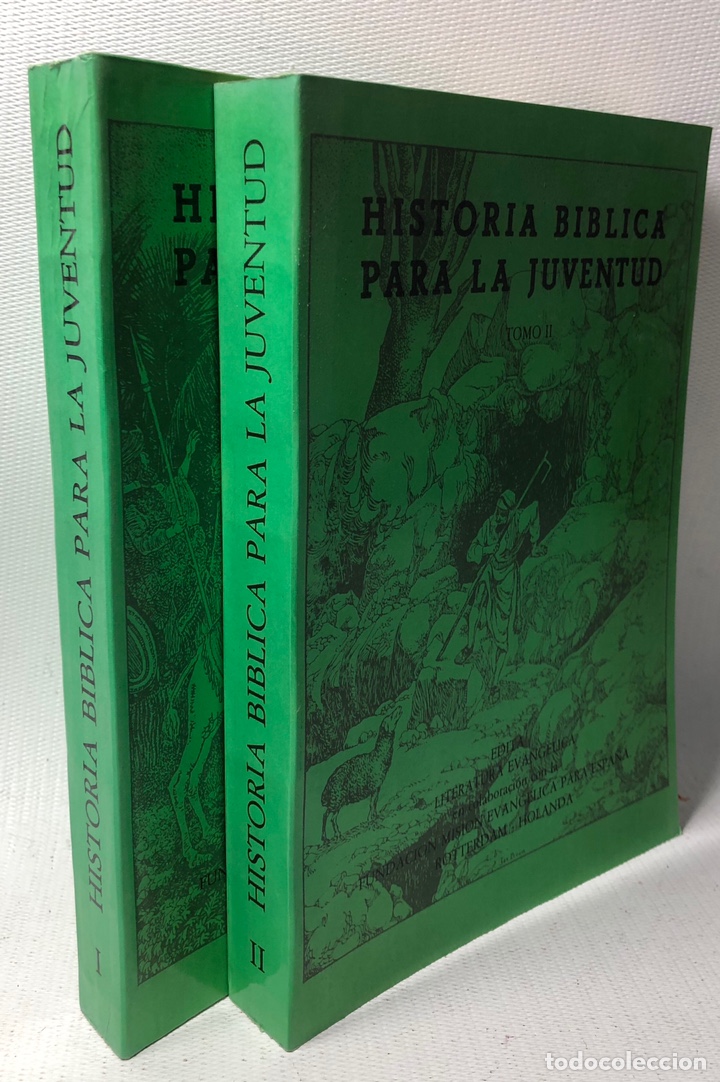 Libros antiguos: LOTE DE DOS LIBROS HISTORIA BIBLICA PARA LA JUVENTUD ROTTERDAM - HOLANDA .