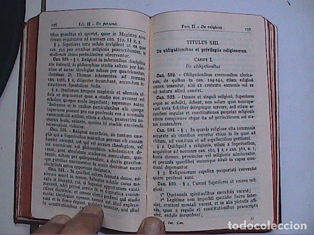 Libros antiguos: CODEX IURIS CANONICI.1939. TYPIS POLYGLOTTIS VATICANIS. - Foto 2