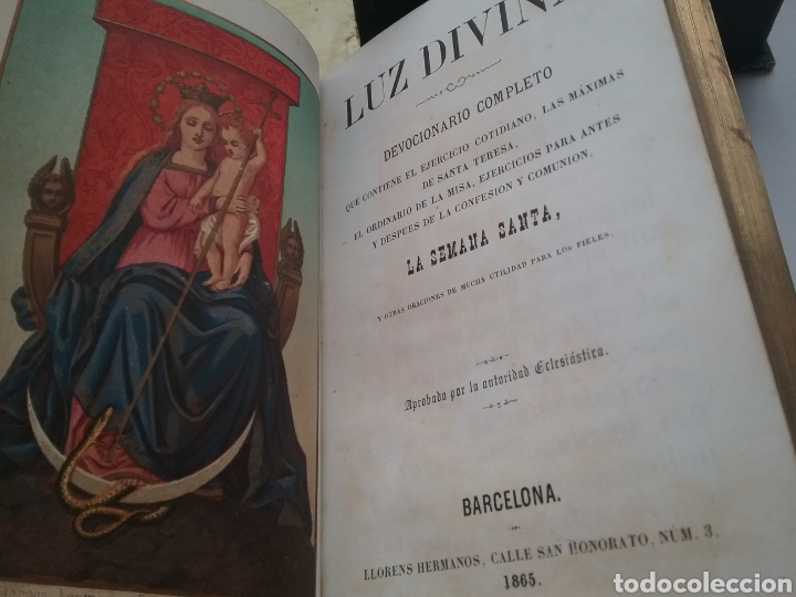 Libros antiguos: Devocionario antiguo 1865 con caja. - Foto 7