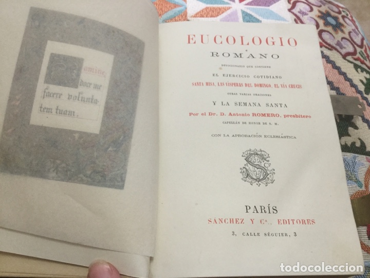 Libros antiguos: Eucologio Romano - Foto 5