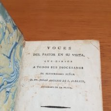 Libros antiguos: VOCES DEL PASTOR EN SU VISITA QUE DIRIGE A SUS... J. ANTONIO SAN ALBERTO ARZOBISPO DE LA PLATA. 1806