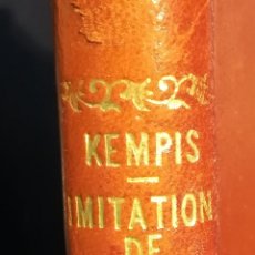 Libros antiguos: THOMAS A KEMPIS IMITACIÓN DE JESÚS CRISTO. EN PIEL. FRANCÉS. Lote 167812372