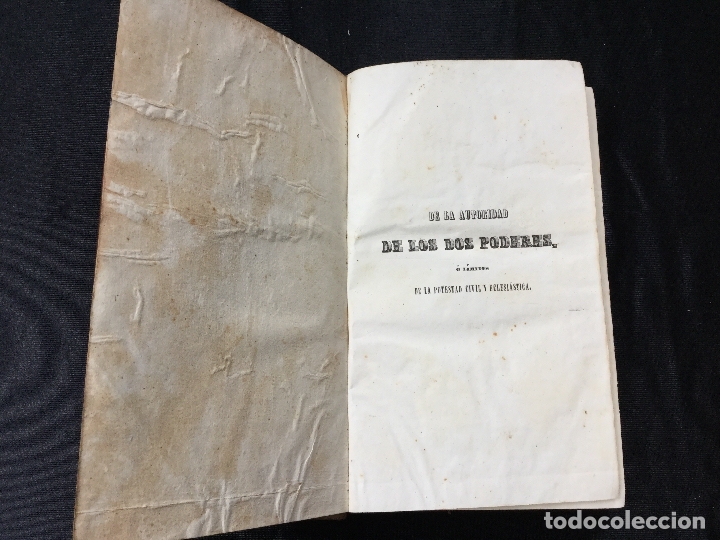 Libros antiguos: De la autoridad de los dos poderes. - Foto 1