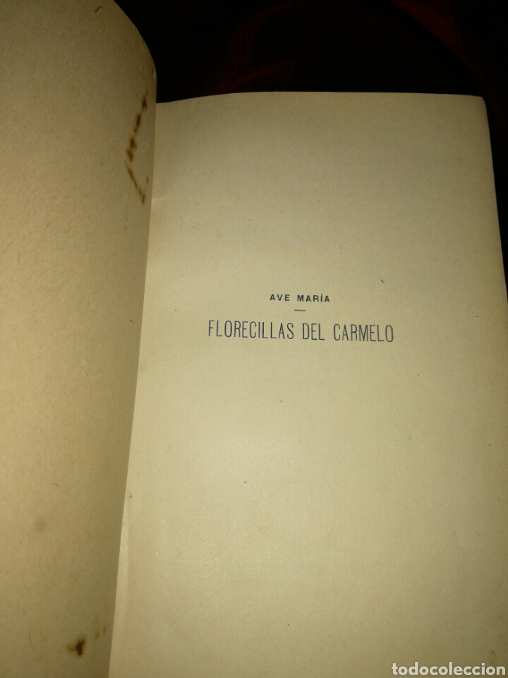 Libros antiguos: Florecillas del Carmelo - Foto 3