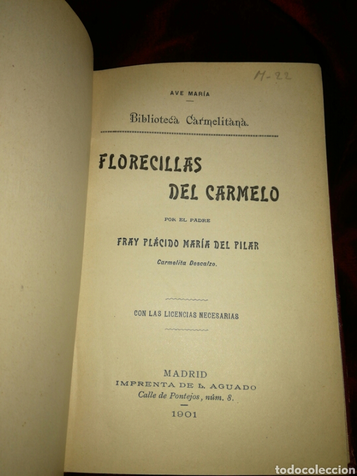 Libros antiguos: Florecillas del Carmelo - Foto 4