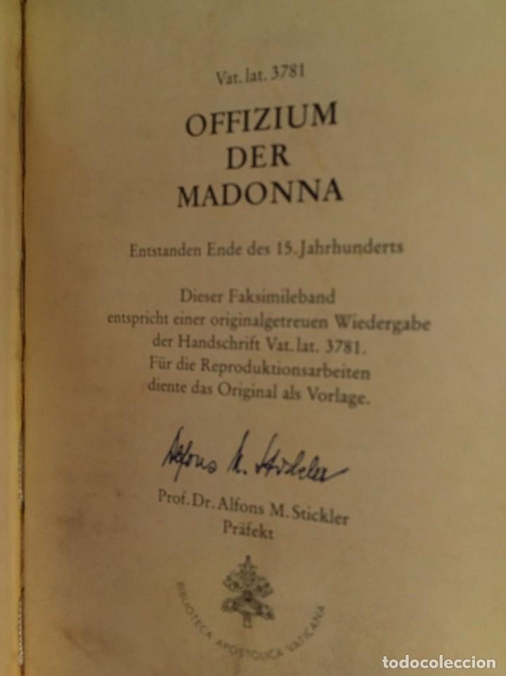 Libros antiguos: OFICIO DE LA VIRGEN. EDICI&Oacute;N FACSIMIL DEL C&Oacute;DICE - Foto 2