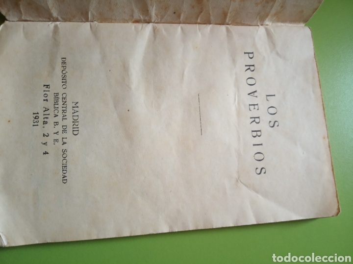 Libros antiguos: Los proverbios - Foto 2