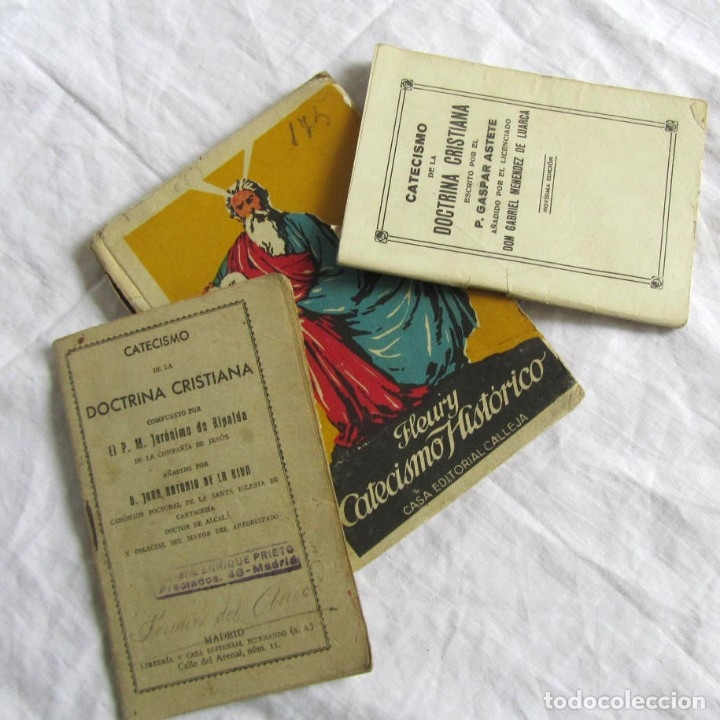 Libros antiguos: 3 catecismos antiguos - Foto 1