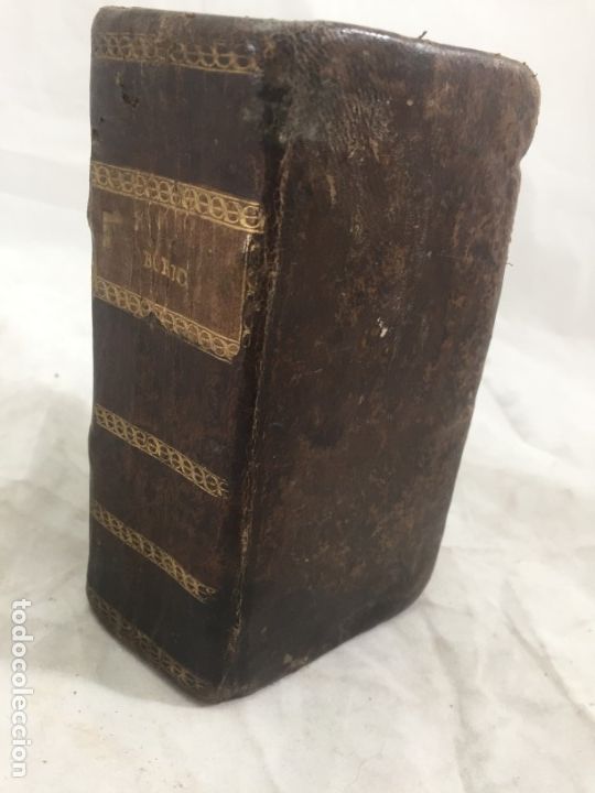Libri antichi: Romanorum Pontificum Brevis Notitia Onomasticon. Gulielmo Burio circa 1760, plena piel