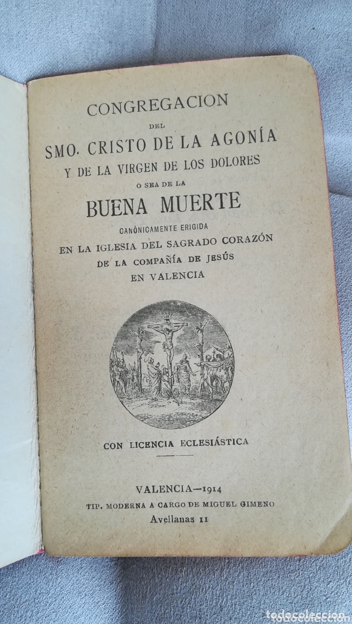 Livros antigos: Antiguo libro de 1914,Congregaci&oacute;n de la Buena Muerte