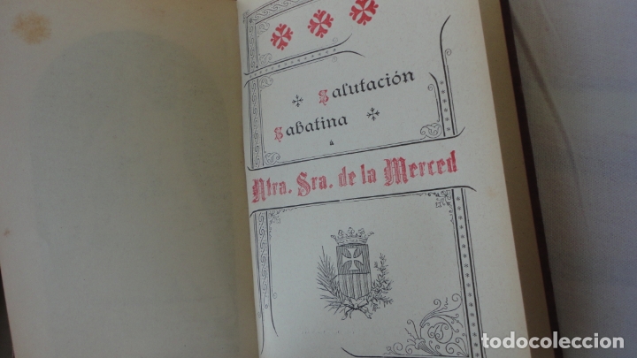 Libros antiguos: SALUTACION SABATINA NUESTRA SE&Ntilde;ORA DE LA MERCED. LA HORMIGA DE ORO.BARCELONA 1894?
