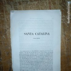Libros antiguos: VIDA RELIGIOSA 1800 /1860 HOJAS CON LA VIDA DE : SANTA CATALINA VIRGEN Y MARTIR 6 PAGINAS ESCRITAS. Lote 175228237