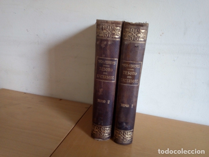 Libros antiguos: TESORO DEL SACERDOTE 1 Y 2 LITURGIA-ORATORIA TEOLOGIA PASTORAL