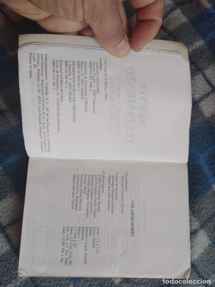 Libros antiguos: Nuevo testamento - 1988 ( 453) - Foto 3