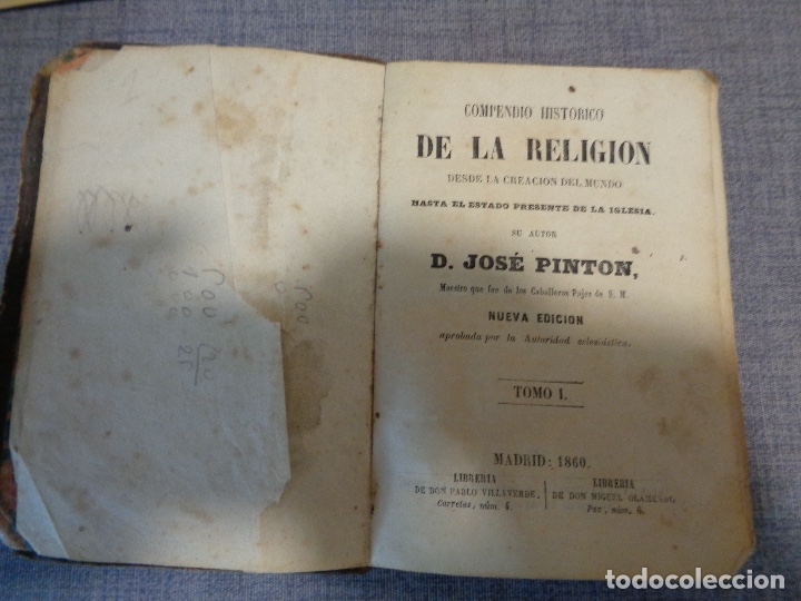 Libros antiguos: Compenio de la religi&oacute;n a&ntilde;o 1860 - Foto 3