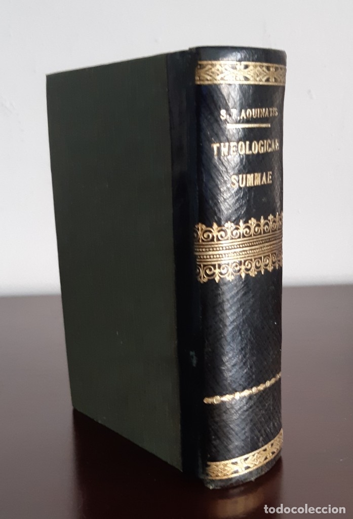 Libri antichi: S.THOMAE AQUINATIS.THEOLOGICAE SUMMAE COMPENDIUM.P.PETRO ALAGONA - 1891 - 9X13 CM.