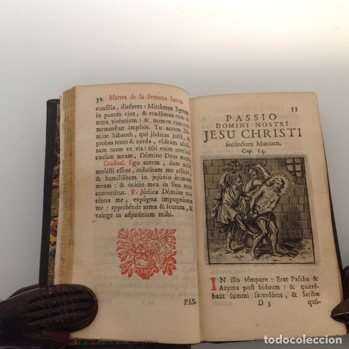 Libros antiguos: OFICI DE LA SEMANA SANTA IMPRENTA PLANTINIANA 1756