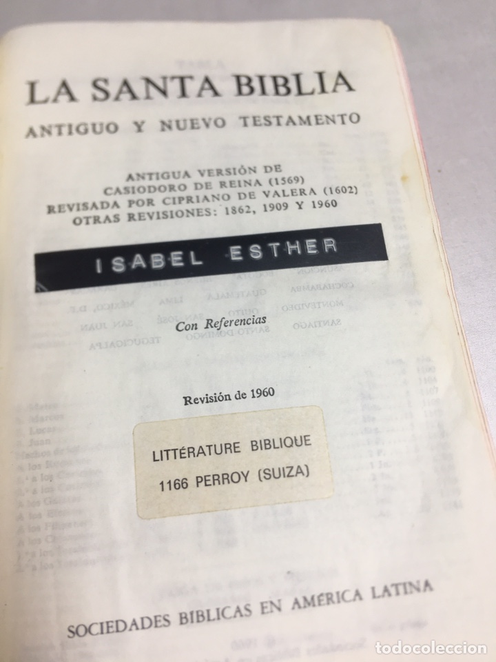 La Santa Biblia Antigua Version De Casiodor Comprar Libros Antiguos De Religión En