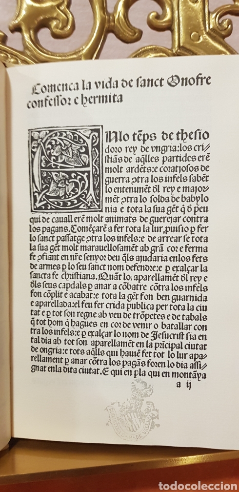 Libros antiguos: LA VIDA DE SANTO HONOFRE, facsimil. - Foto 2