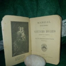 Libros antiguos: MANUAL DEL ROSARIO DE 1912