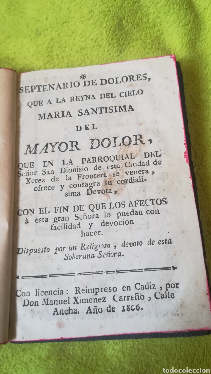 Libros antiguos: Antiguo libro Religioso de 1806 - Foto 1