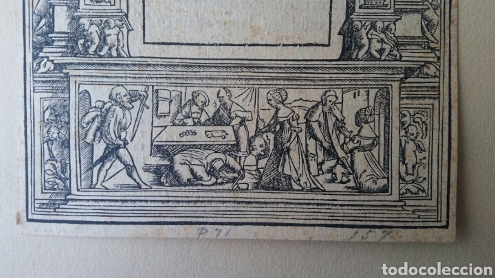 Libros antiguos: Hoja de un libro de Erasmo - 1519 - Foto 2