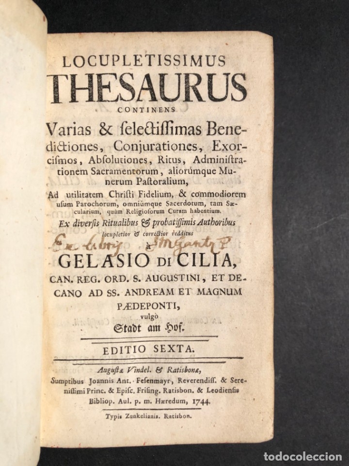 1744 Exorcismos Satanas Demonio Conjuro Sold At Auction