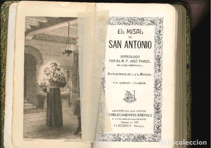 Libros antiguos: EL MISAL DE SAN ANTONIO 1905