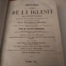 Libros antiguos: HISTORIA GENERAL DE LA IGLESIA 1855. Lote 184800460