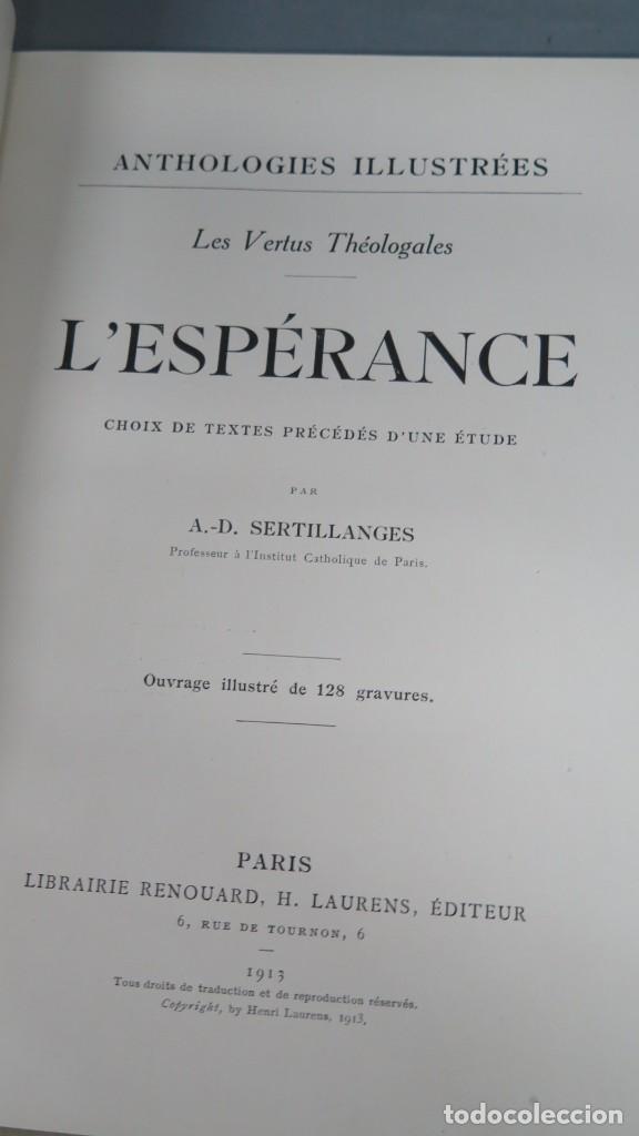 Libros antiguos: 1913.- L&acute;ESPERANCE. SERTILLANGES - Foto 2