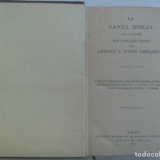 Libros antiguos: SANTA BIBLIA , ANTIGUA VERSION DE CIPRIANO DE VALERA REVISADA, ETC. 1917. Lote 186198013