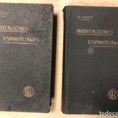 Libros antiguos: MEDITACIONES ESPIRITUALES DEL V.P. LUIS DE LA PUENTE DE LA COMPAÑÍA DE JESÚS.LIBRERÍA RELIGIOSA 1893. Lote 164871418