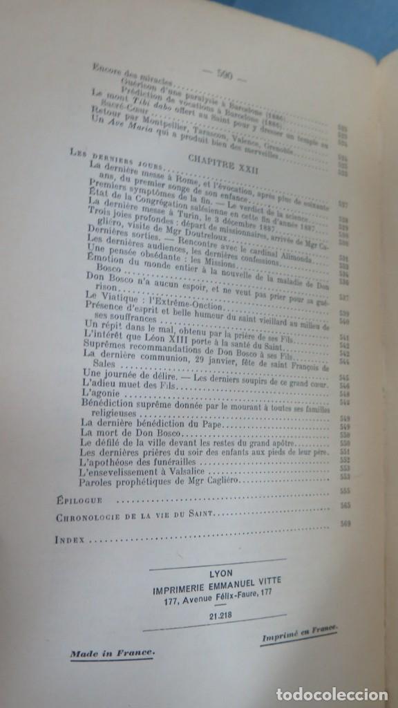 Libros antiguos: SAINT JEAN BOSCO. AUFFRAY - Foto 13