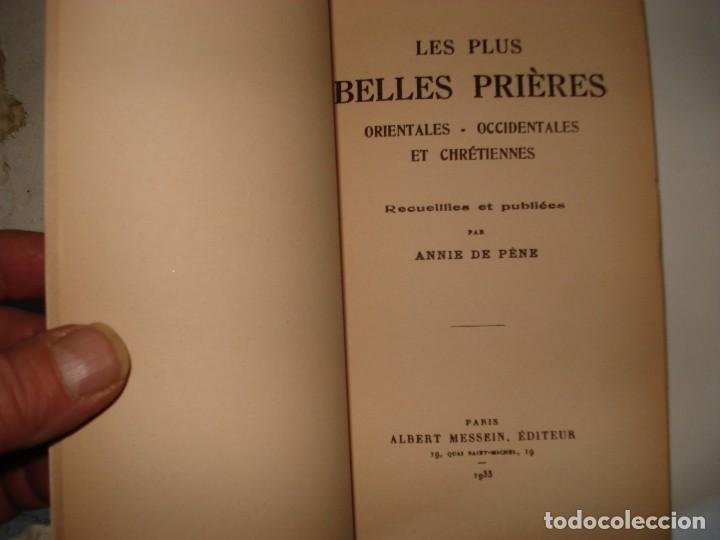 Libros antiguos: LES PLUS BELLES PRIERES PARIS 1933 - Foto 2