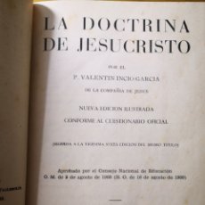 Libros antiguos: 1960 - LA DOCTRINA DE JESUCRISTO, POR VALENTÍN INCIO GARCÍA. Lote 191425340