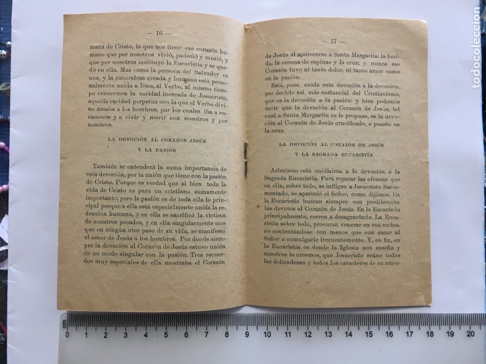 Libros antiguos: Bilbao, Novena LA DEVOCION AL CORAZ&Oacute;N DE JESUS (h.1928) - Foto 5