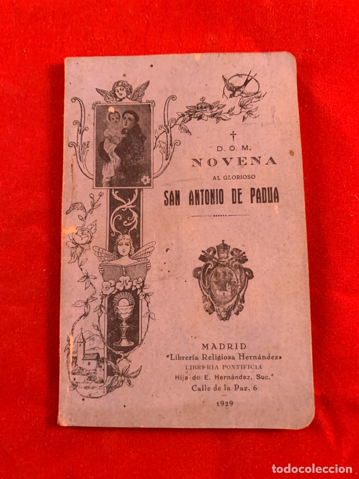 Libros antiguos: Novena del glorioso San Antonio de Padua