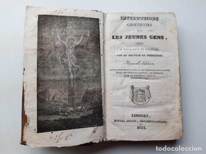 Antiquarische B&uuml;cher: 1834, Instructions Chreti&eacute;ns pour les Jeunes Gens, Limoges