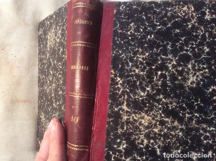 Old books: Paneg&iacute;ricos selectos de varios autores 1852  predicadores ilustres X